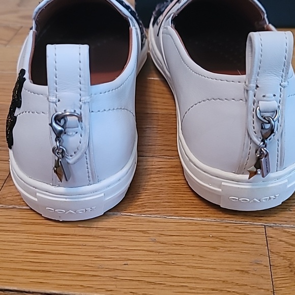 Coach Star Sequin Beaded Slip-On Sneakers NWT Size 11 | Rare Statement Loafers W - Picture 8 of 11